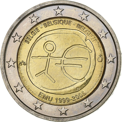 Belgio, 
            
               2 Euro, 
            
               European Monetary Union