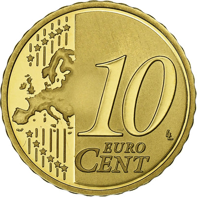 Francia, 
            
               10 Euro Cent, 
            
               2014