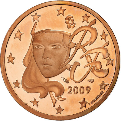 Francia, 
            
               5 Euro Cent, 
            
               2009