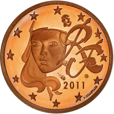 Francia, 
            
               2 Euro Cent, 
            
               2011