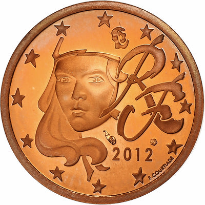 Francia, 
            
               2 Euro Cent, 
            
               2012