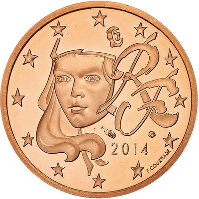 Francia, 
            
               2 Euro Cent, 
            
               2014