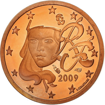 Francia, 
            
               Euro Cent, 
            
               2009