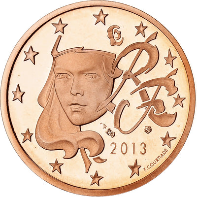 Francia, 
            
               Euro Cent, 
            
               2013