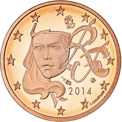 Francia, 
            
               Euro Cent, 
            
               2014