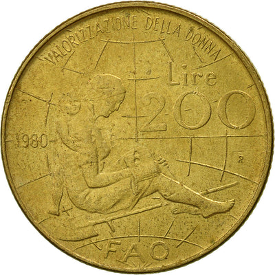 Italia, 
            
               200 Lire, 
            
               1980