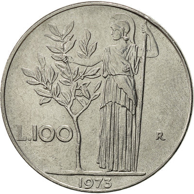 Italia, 
            
               100 Lire, 
            
               1973