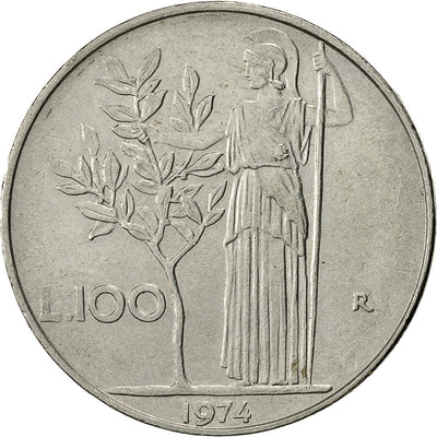 Italia, 
            
               100 Lire, 
            
               1974