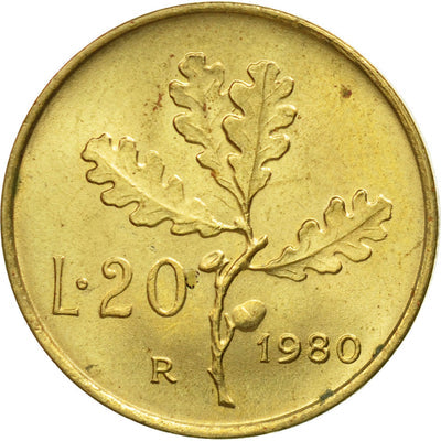 Italia, 
            
               20 Lire, 
            
               1980