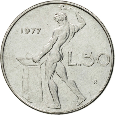 Italia, 
            
               50 Lire, 
            
               1977