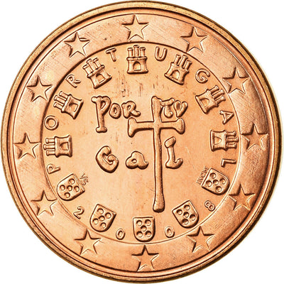 Portogallo, 
            
               5 Euro Cent, 
            
               2008