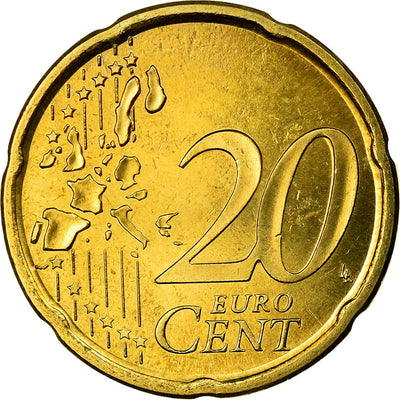 Spagna, 
            
               20 Euro Cent, 
            
               2004