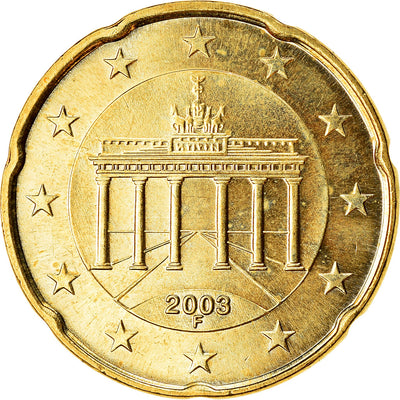 GERMANIA - REPUBBLICA FEDERALE, 
            
               20 Euro Cent, 
            
               2003