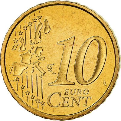 Francia, 
            
               10 Euro Cent, 
            
               2002