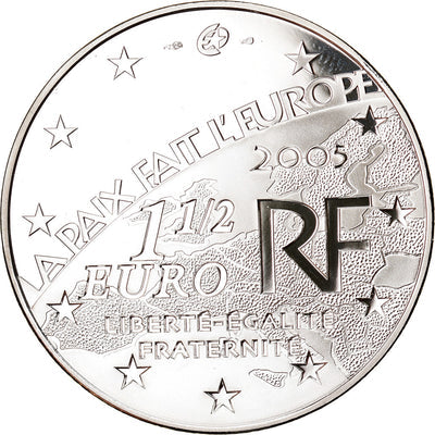 Francia, 
            
               1-1/2 Euro, 
            
               End of the Second World War